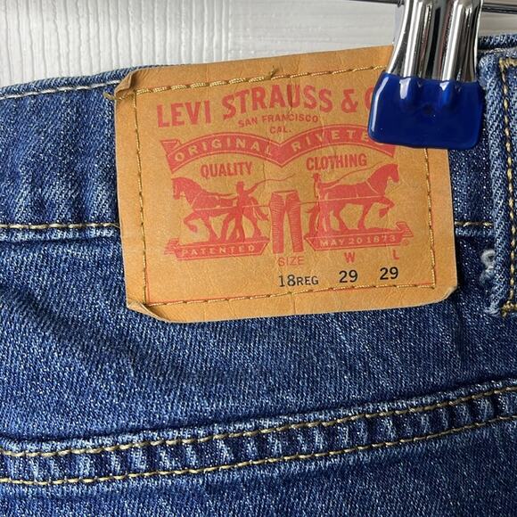 Levi’s 511 Slim Jeans Distressed Dark Blue 29 - Picture 7 of 12